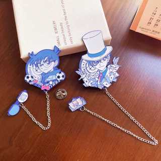 1 Phim Hoạt Hình Trộm Kid Hợp Kim Trâm Conan Kim Loại Huy Hiệu Phụ Kiện Trang Trí Pin