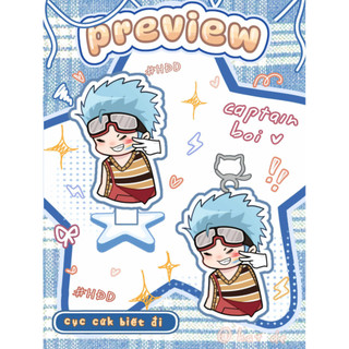 Standde và keychain “CAPTAIN BOY HOẠ SĨ ”(4 ver)