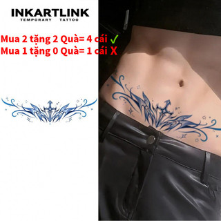 Hình xăm tạm thời INKARTLINK - Nhãn dán đầy màu sắc cho trang điểm hàng ngày
