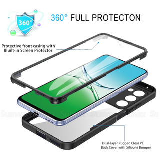 Dành Cho OPPO A5 5G OPPOA5 A5i 4G 2025 Ốp Điện Thoại Trong Suốt Chống Sốc Đôi 360 Toàn Thân TPU Mềm + PC Cứng Trong Suốt Ốp Lưng OPPOA3 OPO A3 CPH2735 CPH2727 CPH2683 CPH2669