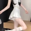 Thiết Kế Xếp Ly Phù Hợp Với Ngắn Culottes Nữ Cao Cấp Ren Ống Rộng Quần Váy Nhỏ Chữ a Hot Girl Hot Quần 5.12