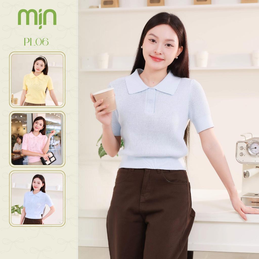 Áo Len Polo Nữ Dệt Lưới Cao Cấp PL06 MỊN Cổ Bẻ Thanh lịch, Form Ôm Nhẹ Dễ Phối Đồ, Phong Cách Hàn Quốc