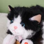 JUIC Mô Phỏng Mèo Sang Trọng Đồ Chơi, Có Yếm Lồng Tiếng Ragdoll Mèo Sang Trọng Búp Bê, Hoạt Hình Dễ Thương Mềm Lông Tơ Mô Phỏng Mô Hình Mèo Con Quà Tặng Sinh Nhật
