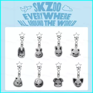 HK1 Stray Kids Acrylic Móc Khóa SKZOO MỌI ĐÂU TẤT CẢ TRÊN THẾ GIỚI Mặt Dây Chuyền Hoạt Hình Túi Phụ Kiện KH1