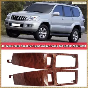 Bảng điều khiển tấm hoàn thiện khung lỗ thông hơi A / C ô tô cho Prado 120 FJ120 GX470 2003-2009 Thay thế quả óc chó đen