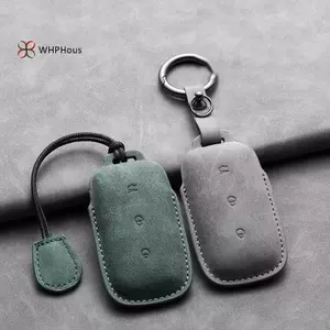 < WHPHous-t > Vỏ chìa khóa ô tô Geely Vỏ chìa khóa bằng da PU cho 1 2 3 4 Nút điều khiển từ xa chống mài mòn Chống phai Cảnh cá nhân hóa đẹp