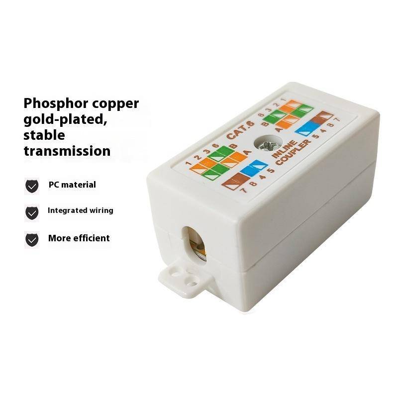 < WHPHous-t > 1 Cái Inline Punchdown Krone Coupler Joiner Cho Cat6 / Cat5E Cáp Mạng Ethernet RJ45 Hộp Thông Tin Máy Tính Để Bàn Hộp Nối Đẹp