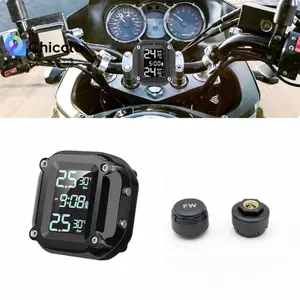 M5 Xe Máy TPMS Không Dây Xe Máy Hệ Thống Báo Động Giám Sát Áp Suất Lốp Xe Máy Với 2 Cảm Biến Bên Ngoài 5 Phương Pháp Báo Động Đẹp