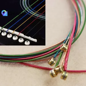 Một Bộ 6 Dây Màu Sắc Cầu Vồng Cho Đàn Guitar Acoustic Phụ Kiện Đẹp