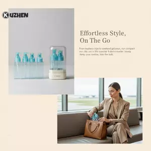 KUZHEN 4 Trong 1 Du Lịch Có Thể Đổ Lại Chai Vệ Sinh Chống Rò Rỉ Lotion Dầu Gội Bộ Mỹ Phẩm Cho Cuộc Phiêu Lưu Ngoài Trời HOT