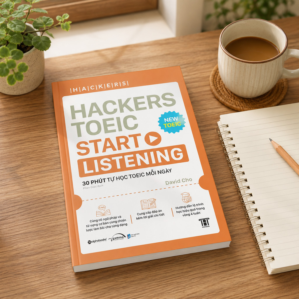 Sách – Hackers TOEIC Start Listening – Luyện Nghe TOEIC Cho Người Mới Bắt Đầu (Gamma Books)