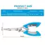 PNPIA- Kìm Câu Cá Miệng Cong, Kéo Cá Ngựa Mạnh Mẽ Bằng Thép Không Gỉ, Kìm Đường Bộ Đa Năng