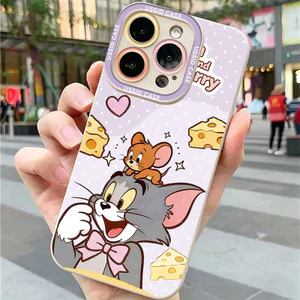 Ốp lưng iPhone silicon mềm hình mèo chuột bảo vệ máy ảnh - iP 7/8/X/XS/XR/11/12/13/14/15/16/17/Plus/Air/Pro/Max