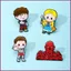 YT4 Stranger Things Mike Eleven Vecna Will Byers Phim hoạt hình hợp kim kẽm quần áo trâm cài phim hàng hóa