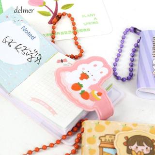 DELMER Pocket Notepad, Mini có móc khóa Smalll Mini Notebook, DIY Thêu Sò Viết Pad Thực Vật Hoạt Hình Văn Phòng Phẩm