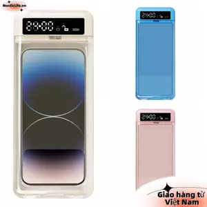 Hộp Khóa Điện Thoại NORDICLIFE Có Hẹn Giờ, Màn Hình LCD Hộp Bảo Quản Tủ Điện Thoại Di Động, Nắp Trong Suốt Tự Điều Khiển Hộp Điện Thoại 24 Giờ ADHD