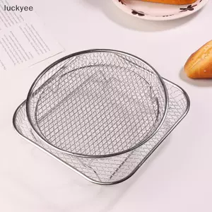 Luckyew 1 Nồi Chiên Không Khí Ra Staable Nướng Ra Thép Không Gỉ Nướng Giỏ Chống Dính Airfryer Khay Dây Ra Giỏ Tiện Ích Nhà Bếp TQ