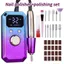 Máy Xay Đánh Bóng Móng Tay Điện YICA, 32 Tốc Độ Sạc Móng Tay Điện, Màn Hình LED Di Động Chuyên Nghiệp Đa Năng Máy Xay Móng Tay Dụng Cụ Làm Móng