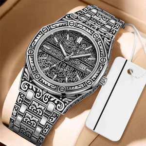 Đồng hồ đeo tay bằng thép dập nổi cổ điển Vỏ đinh tán Đồng hồ thạch anh lịch vàng Tyrant 26.5.15