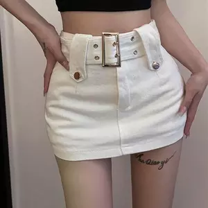 Váy ngắn Merad Denim mùa hè nhỏ Váy nâu Váy hông
