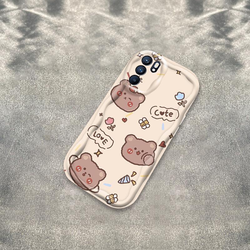 Thích hợp cho OPPO A16 A16S A16K 3D Girls Soft TPU Rilakkuma Bear Vỏ điện thoại chống sốc