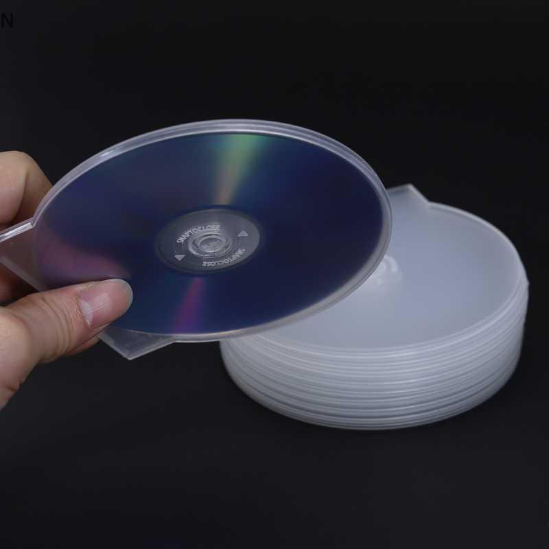 NS 1 / 3 Chiếc Nhựa Trong Suốt Đơn Mảnh Đĩa Tròn Hộp CD Thiên Tính CD DVD Hộp Đĩa Đĩa Hộp Bảo Quản NS