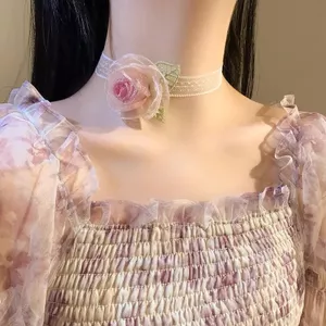 Ren Trắng Hoa Streamer Tóc Dây Buộc Tóc Xia Xian Bện Tóc Ruy Băng Pháp Retro Buộc Tóc Mũ Đội Đầu Phù Dâu 26.5.19
