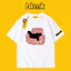 Bkmk Mùa Hè Mèo In Áo Thun Cotton Tay Ngắn Ins Siêu Lửa Rời Quần Áo Thường Ngày Hợp Thời Trang Nam 0519