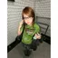 Hot Girl Wear Grass Green Retro In chữ Áo thun ngắn tay dành cho nữ Slim-Fit Slimmer Look Short Top