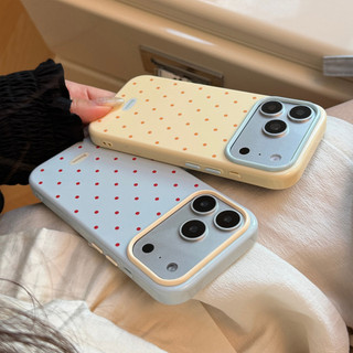 [Sheren] Ốp Điện Thoại Chấm Bi Dopamine Thích Hợp Cho i17 16 15 14 13 12 11 pro max Vỏ Bảo Vệ Chống Sốc