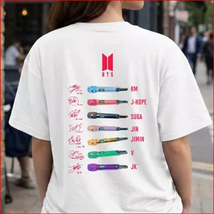 YB1 BTS ARIRANG ARMY người hâm mộ quà tặng Áo thun ngắn tay 110cm-6XL BY1
