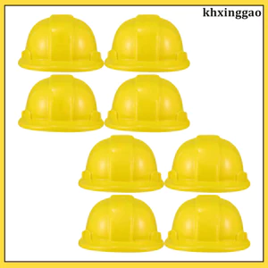 Mũ dự tiệc xây dựng Đồ dùng sinh nhật Đồ chơi xây dựng cho trẻ em Màu vàng 8 chiếc khxinggao