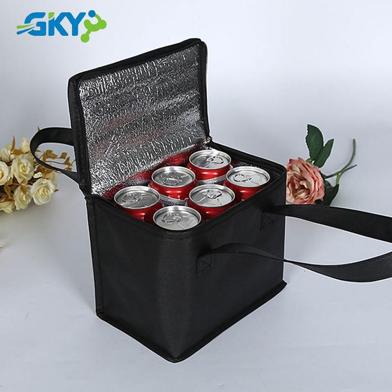 GKY Ngoài Trời Hộp Làm Mát Di Động Cách Nhiệt Túi Làm Mát Cắm Trại Thực Phẩm Uống Bento Túi BBQ Zip Pa Đồ Dã Ngoại GKY