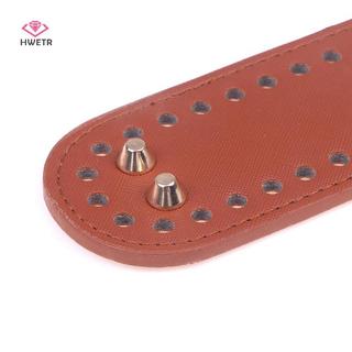 HWETR 1 Đáy Dài Cho Túi Dệt Kim Da Đế Handmade Đáy Có Lỗ Tự Làm Móc Túi Đáy Phụ Kiện Mới