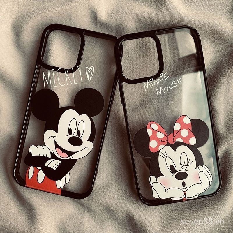 Ốp Điện Thoại Thích Hợp Cho iPhone 7 8 X XS XR XSMAX 11 12 13 14 15 16 17 Pro max Plus Air Couple Mickey Minnie Vỏ Bảo Vệ Chống Sốc Bao Gồm Tất Cả WWWM