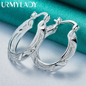 URMYLADY Bông tai bạc 925 hình rồng, quyến rũ cho nữ, phù hợp trang sức dự tiệc