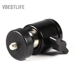 VBESTLIFE Đầu bóng xoay 360 độ Giá đỡ đầu bi mini cho chân máy ảnh 1/4 Giá đỡ đèn flash 3/8