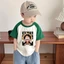 COD (Hồ Chí Minh)DREAMY BABY Áo phông tay ngắn nam trẻ em size lớn, chất liệu dệt kim dày, họa tiết Hollywood