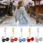 JUIC Cherry Móc Khóa, Nhựa Lấp Lánh Móc Khóa, Thời Trang DIY Trang Sức Lấp Lánh Trái Cây Xe Chìa Khóa Dành Cho Nữ Bé Gái