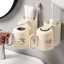 Bộ cốc nước súc miệng từ tính không đục lỗ-Thiết kế kiểu kem đơn giản Tiết kiệm không gian
