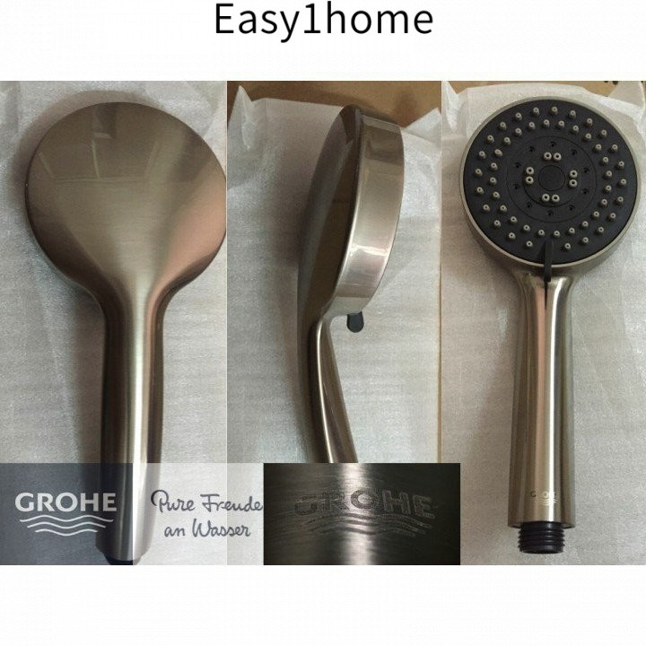Vòi Hoa Sen Cầm Tay Grohe, Đầu Vòi Sen, 5 Phần Chức Năng, Kết Cấu Tóc Cao Cấp