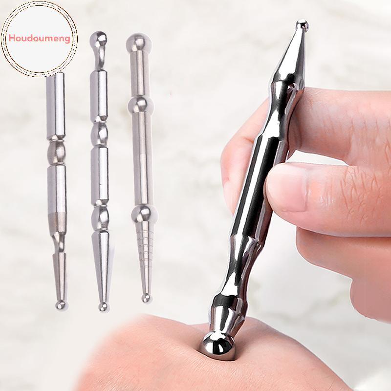 Houdou 1 Cái Bút Châm Cứu, Dụng Cụ Phản Quang Mặt Thép Không Gỉ, Dụng Cụ Mát Xa Điểm Kích Hoạt, Dụng Cụ Massage Khăn Giấy Sâu VN