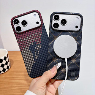 [JLK] Ốp điện thoại từ tính vô hình bằng sợi Carbon dành cho doanh nghiệp cho IPhone 17 Air 16 15 14 13 Pro Max Vỏ bảo vệ mờ cứng siêu mỏng