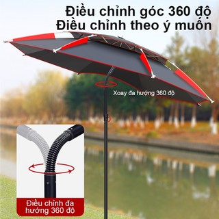 Ô Câu Cá Cao Cấp 2 Lớp Chống Nắng Mưa, Thoáng Khí, Chống UV, Chống Gió, Dùng Ngoài Trời Tiện Lợi