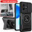 Giáp Trượt Ống Kính Funda Cho Honor X8D 4G Toàn Cầu Xoay Vòng Từ Tính Dành Cho Honor X8D 4G Ốp Lưng Chân Đế Có Thể Gập Lại Capa