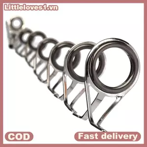 Littleloves1 4 Cái / bộ Câu Cá Thép Không Gỉ Bộ Dụng Cụ Sửa Chữa Cần Câu Hướng Dẫn Vòng Đầu Câu Cá Vòng Tròn Vòng Tròn Hướng Dẫn Mắt Vòng Dây VN