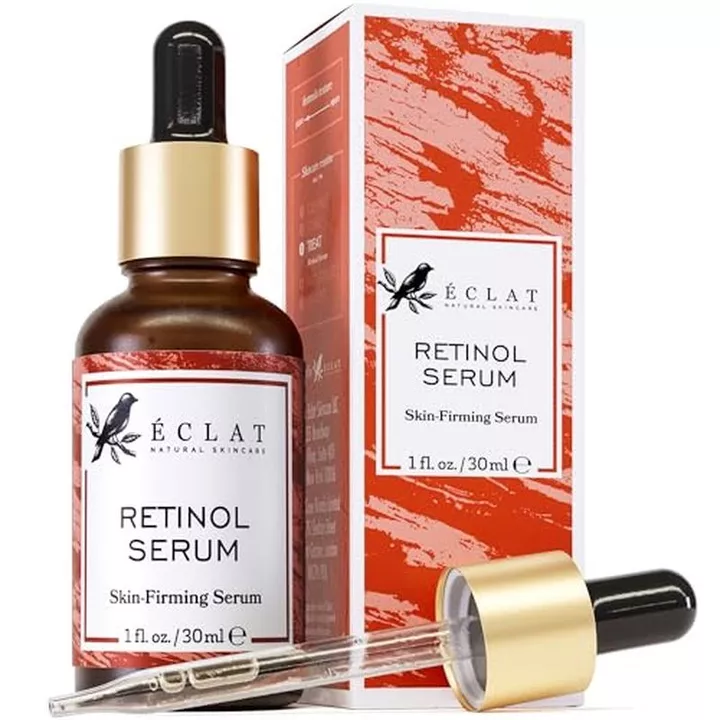 Eclat Skincare Vitamin C Serum - Chăm sóc da cho vết thâm, Serum Vitamin C cho mặt với Axit Hyaluronic, Axit Ferulic, & Vit E - Công thức Vit C chống lão hóa và làm sáng da