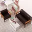 HFTOY 1: 12 Nhà Búp Bê Mini Sofa Da Sofa Đơn / Đôi Ghế Nội Thất Mô Hình Phòng Khách Trang Trí Đồ Chơi Phụ Kiện Nhà Búp Bê ~
