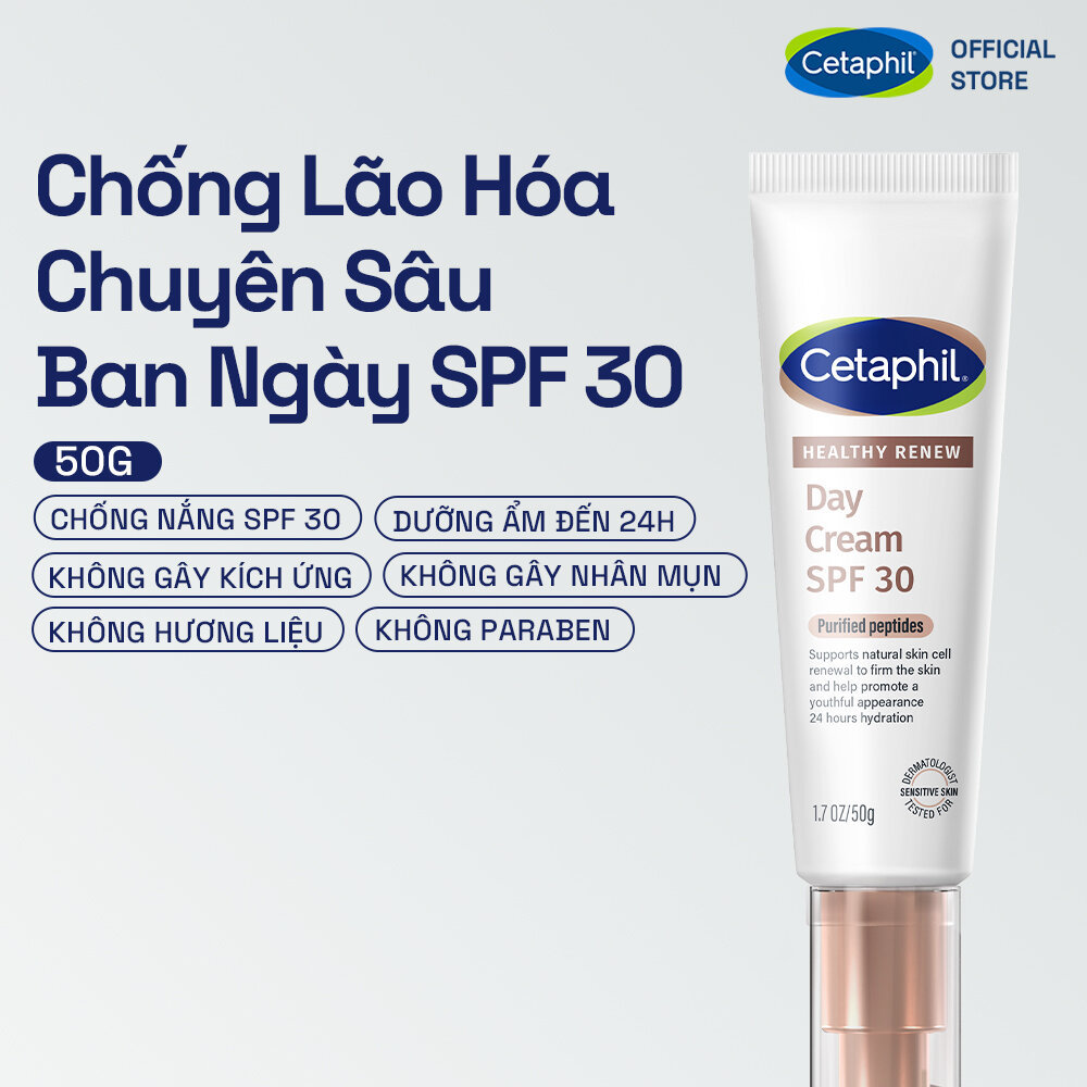 Kem dưỡng chống lão hóa ban ngày SPF 30 cho da nhạy cảm CETAPHIL HEALTHY RENEW DAY CREAM SPF30 50GR