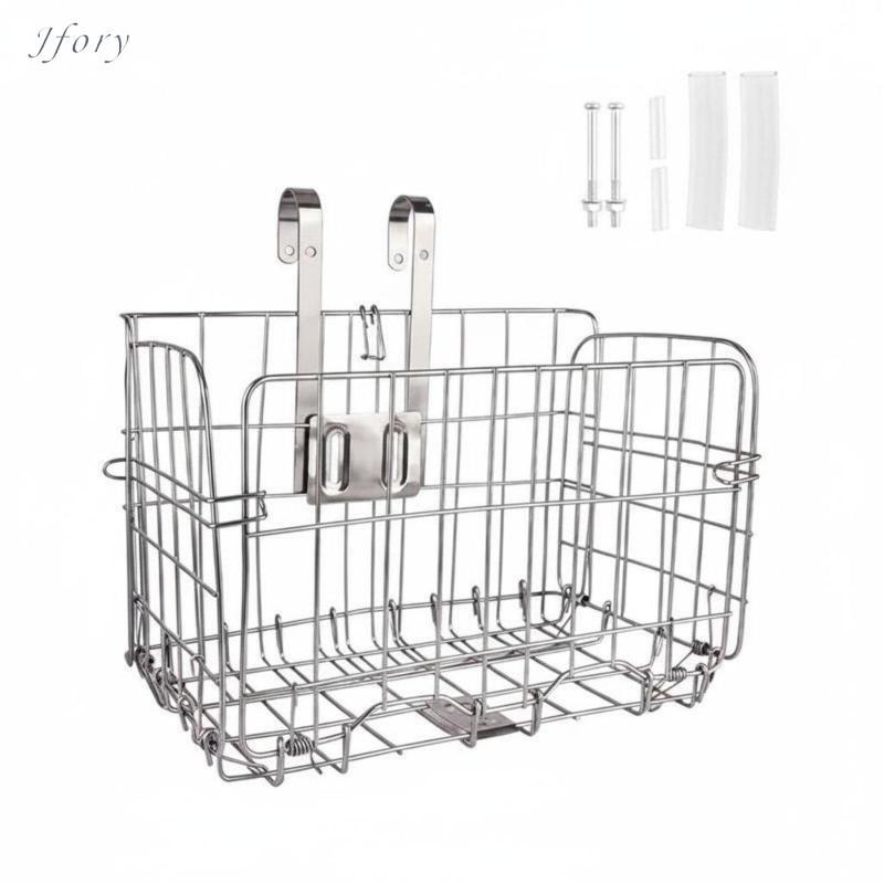 Giỏ đựng đồ giặt có thể gập lại Jfory Giỏ gấp tiết kiệm không gian để đi xe đạp ngoài trời và lưu trữ